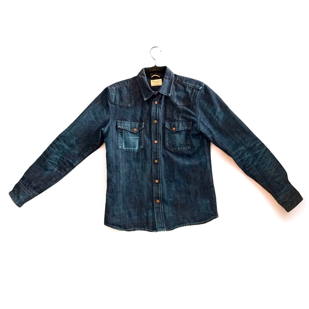 NUDIE Jonas Denim Dry Ace Organic Selvage Shirt